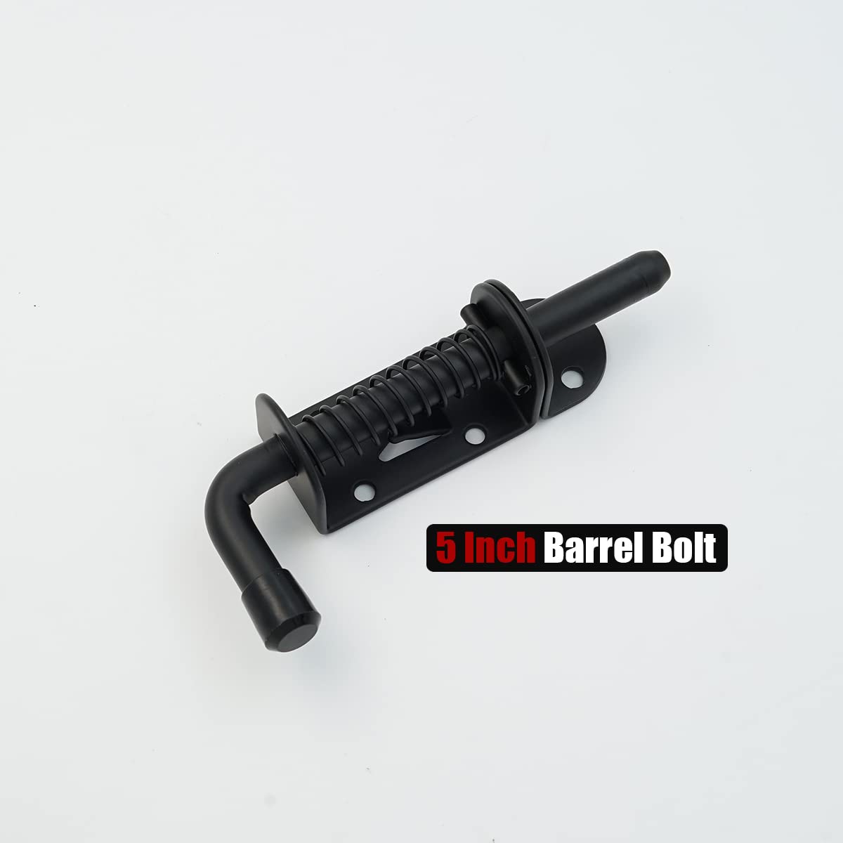 JQK spring-loaded latch pin solid 10 mm bolt close-up for sturdy door security