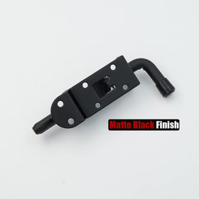JQK spring-loaded latch pin black finish on chest door setup for privacy