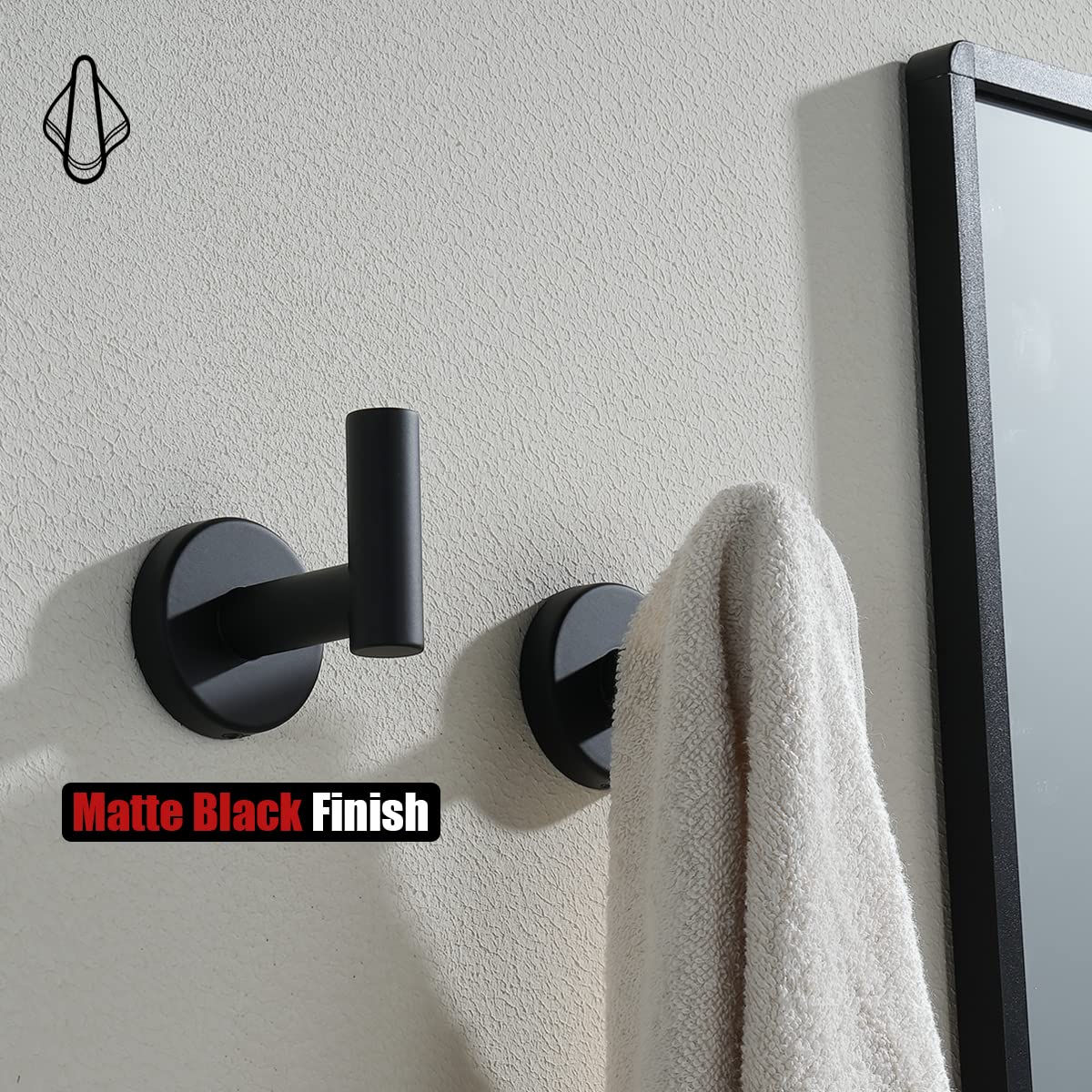JQK TH100-PB-P2 easy install package with hardware for quick mounting.
