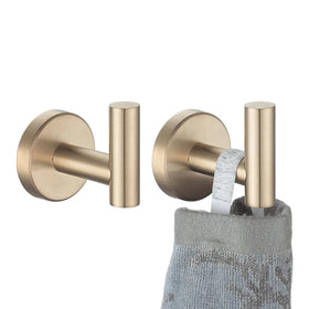 JQK champagne bronze towel-hook pack 2 for bathroom organization