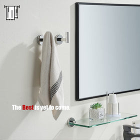 Wall installation with concealed screws and polished chrome finish.