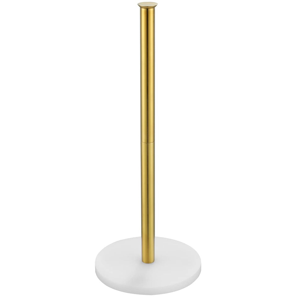 JQK TPS180-WG stand with brushed gold finish for compact bathroom storage.