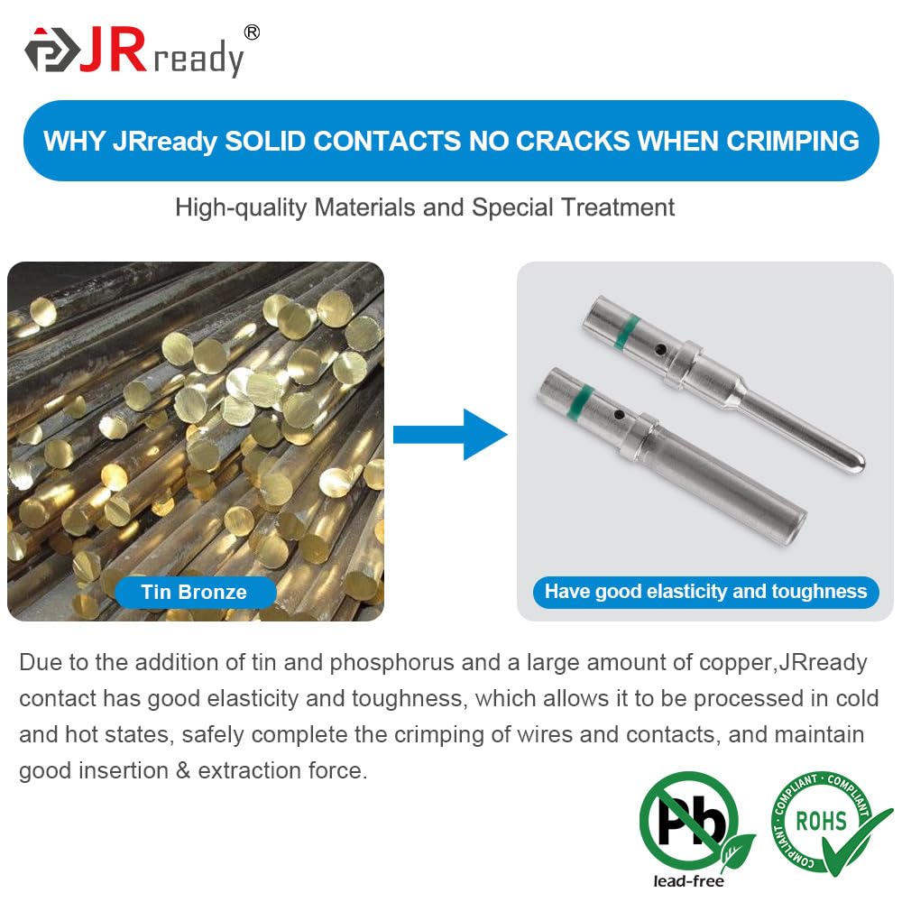 JRready bulk kit includes pins and sockets ready for use