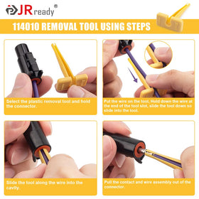 JRready Deutsch DT/DTM connector tool set showing compatibility.