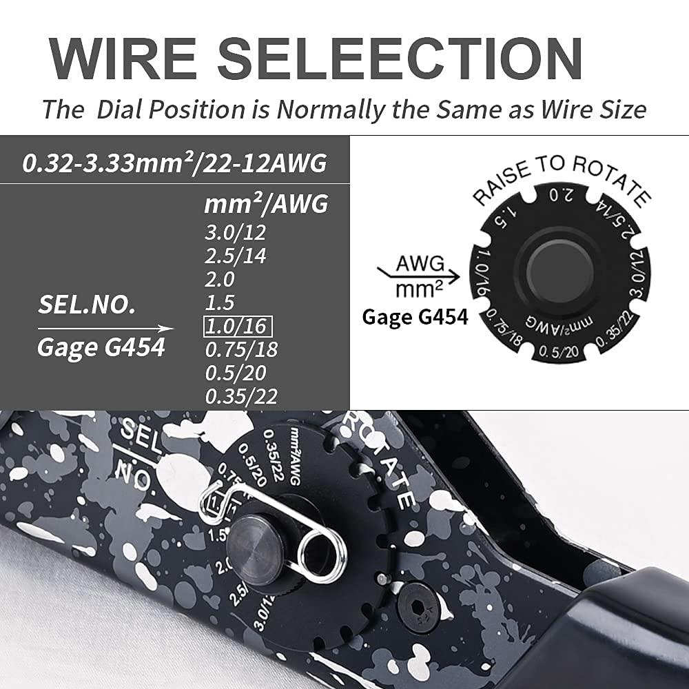 JRready NEW-DT2 Deutsch eight-gears dial for accurate sizing of sizes 12, 16, 20.