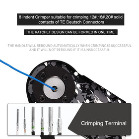 JRready NEW-DT2 Deutsch fixed positioner keeps wires aligned for consistent results.