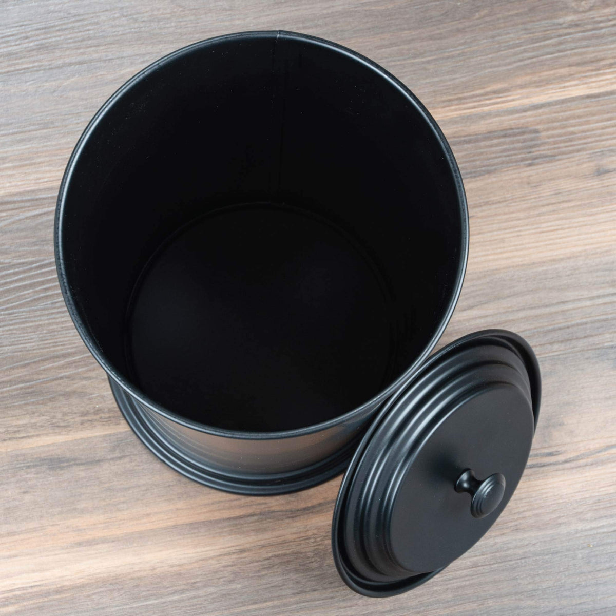 JS Jackson Supplies matte-black holder suits modern bathrooms and utility rooms.