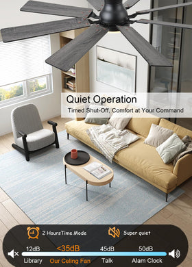 JSAITEE DC motor delivers quiet operation for bedrooms and living rooms
