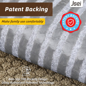 Edge locking stitching on JSEI stair treads prevents fraying