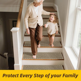 Families with kids and pets using JSEI stair treads