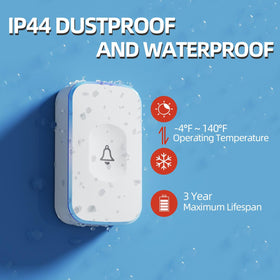 Jsieem doorbell button touch shows easy installation and quick press usability.