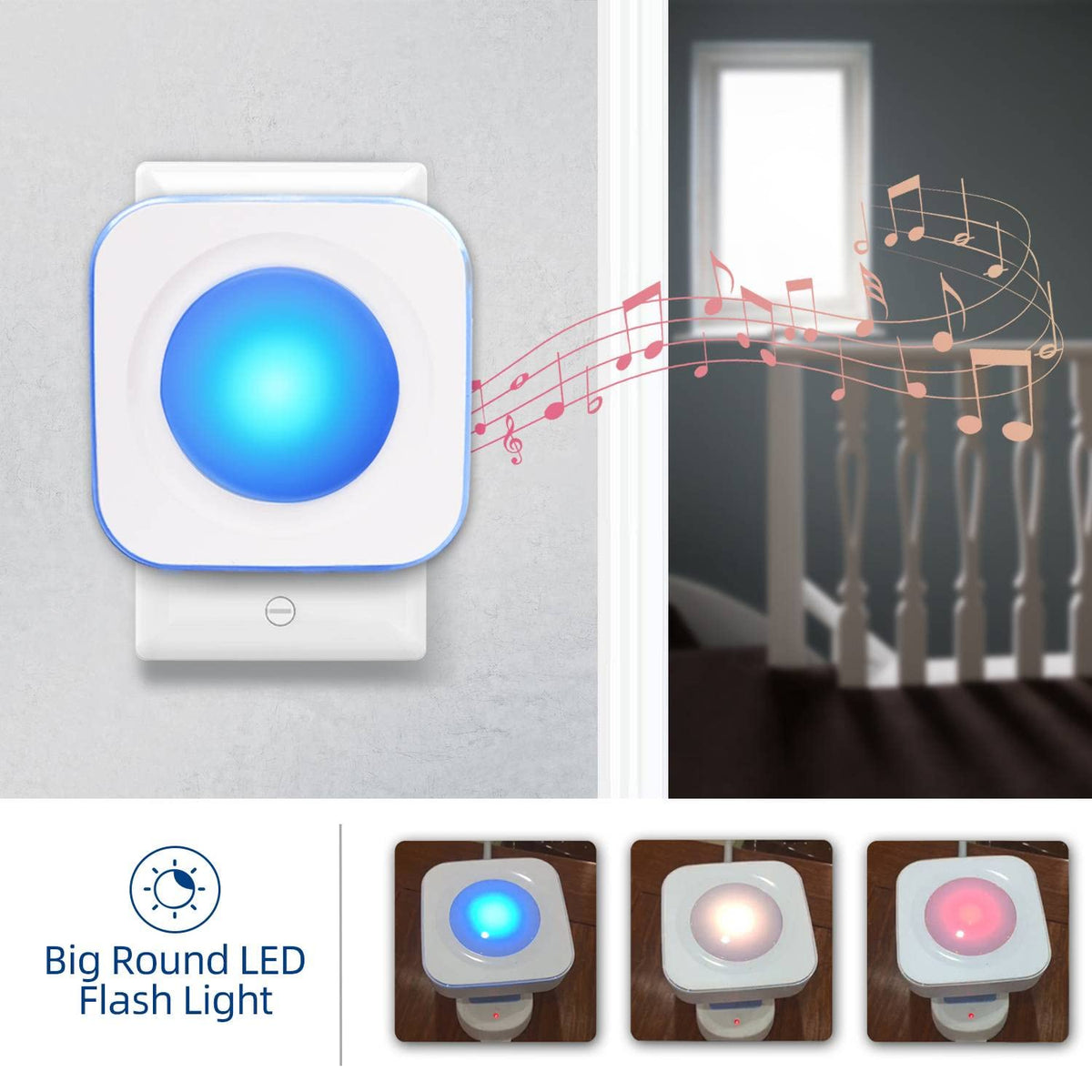 Jsieem doorbell IP44 waterproof design withstands outdoor use.