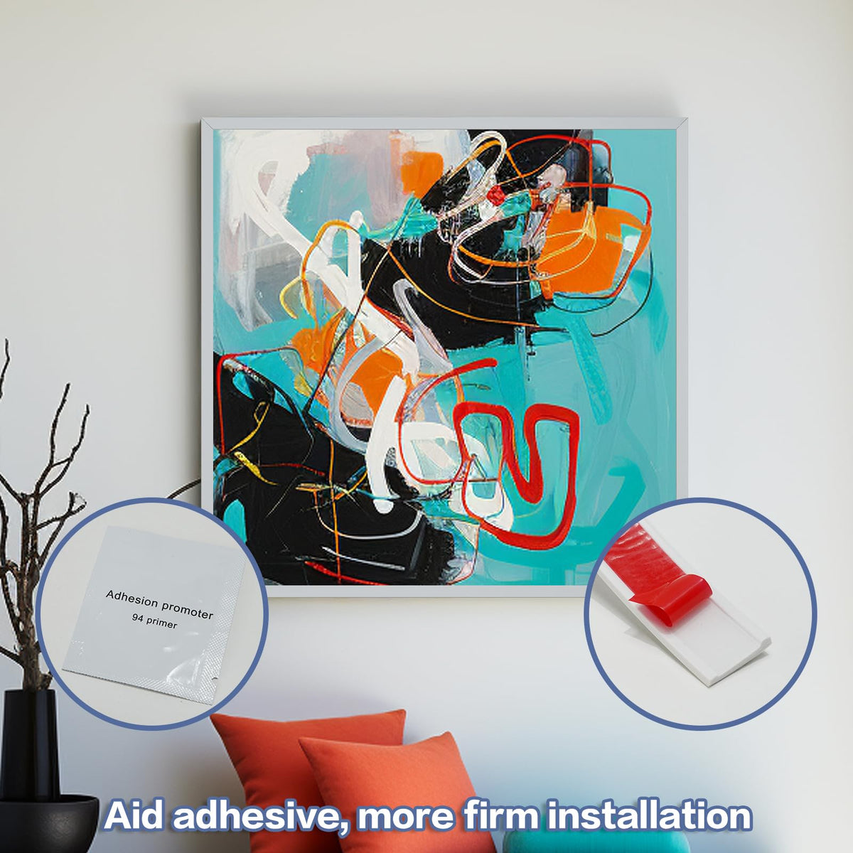 JSIWOTH acrylic-backed adhesive trim sticks securely with long-lasting hold.
