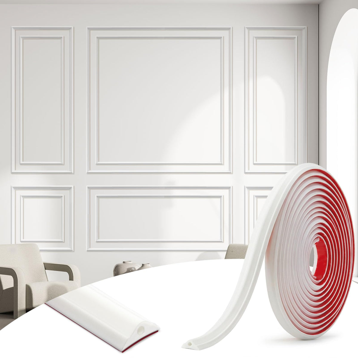 JSIWOTH cabinet edge decoration enhances kitchen and bath cabinetry.