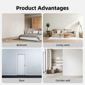 JSIWOTH living room, bedroom, and hallway accent wall example.