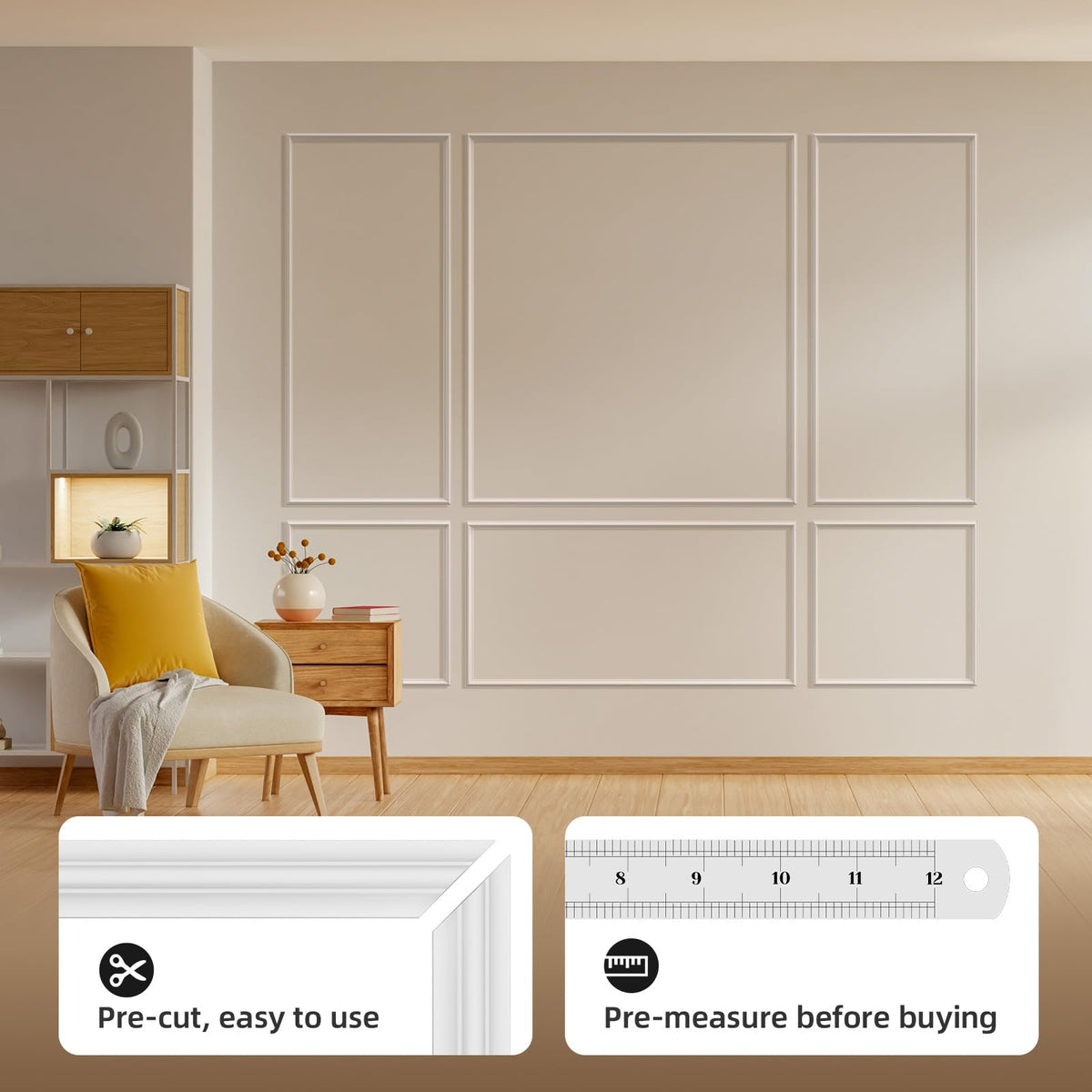 JSIWOTH self-adhesive backing close-up highlighting easy peel-and-stick.