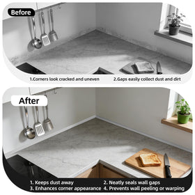 JSIWOTH self-adhesive peel and stick backing enables tool-free installation