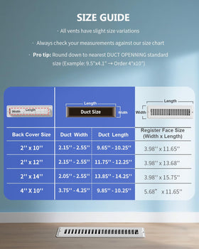JSLIN adjustable return air lever for seasonal control.