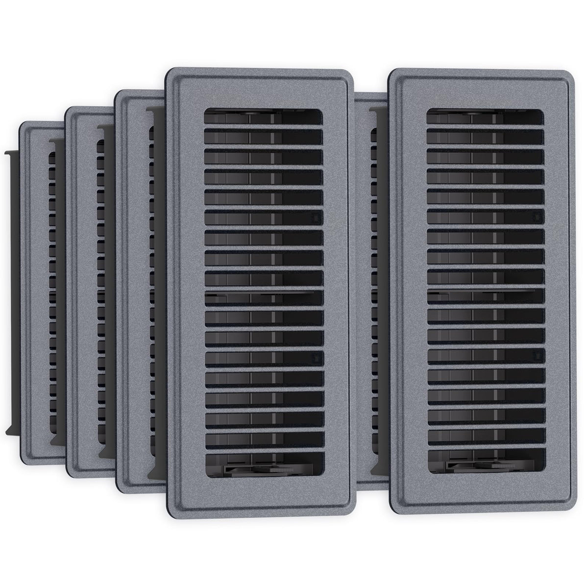 JSLIN floor register 4x10 gray vent cover fitting standard openings for steady airflow