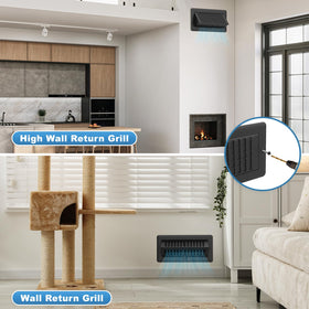 JSLIN floor vent cover for walls and ceilings with easy installation.