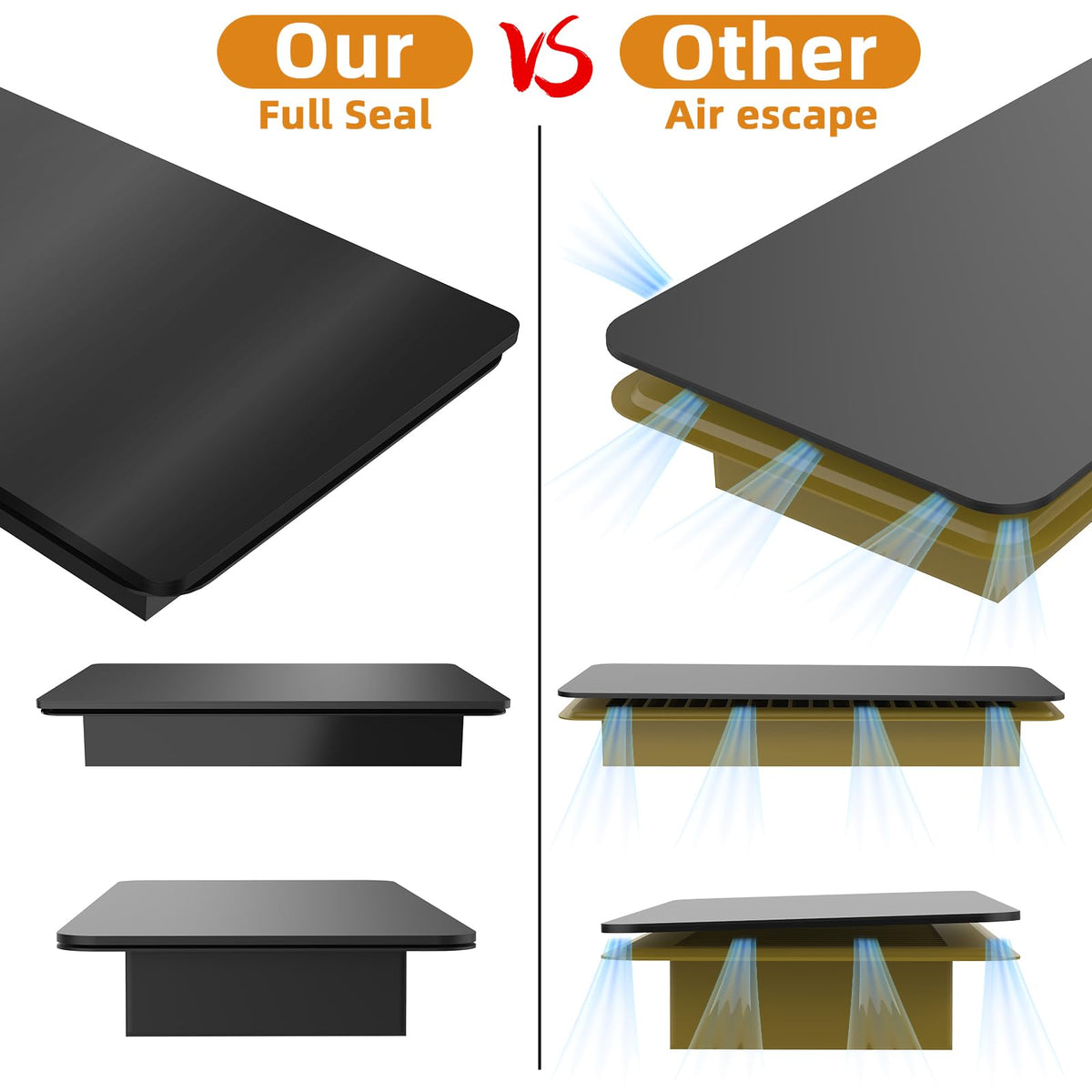 Boxed JSLIN vent covers in 3-pack packaging for easy storage.