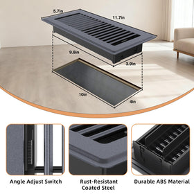 JSLIN vent cover with rust-resistant coating resists moisture in humid areas