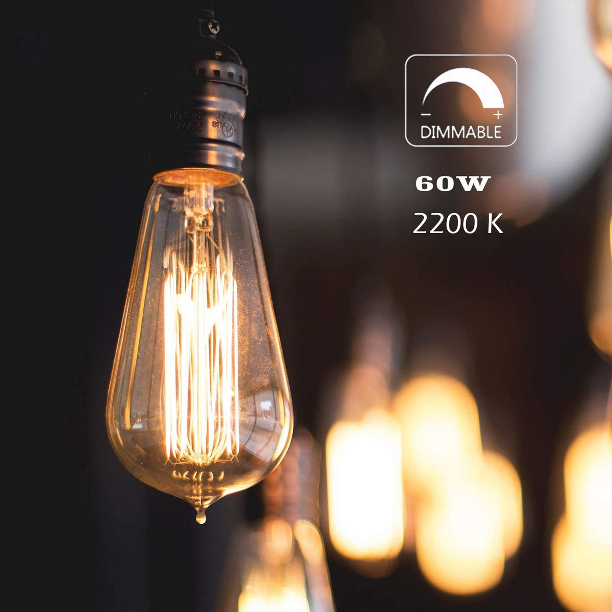 Jslinter vintage filament visible creates cozy atmosphere in living spaces.