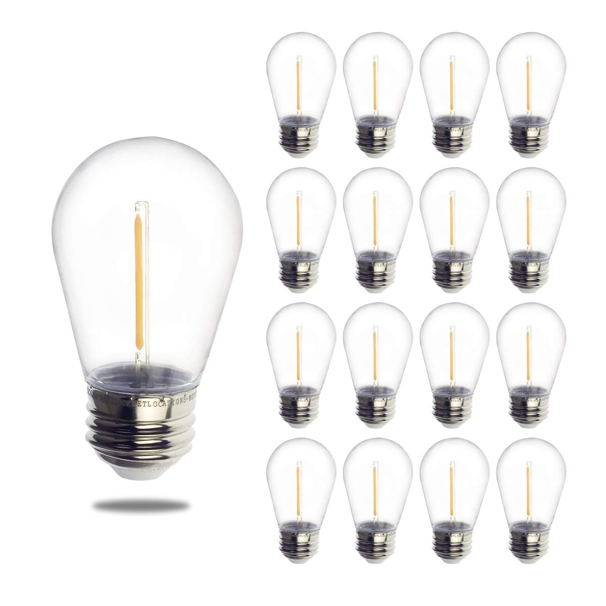 Jslinter S14 outdoor LED bulb with 1W efficiency for outdoor use.