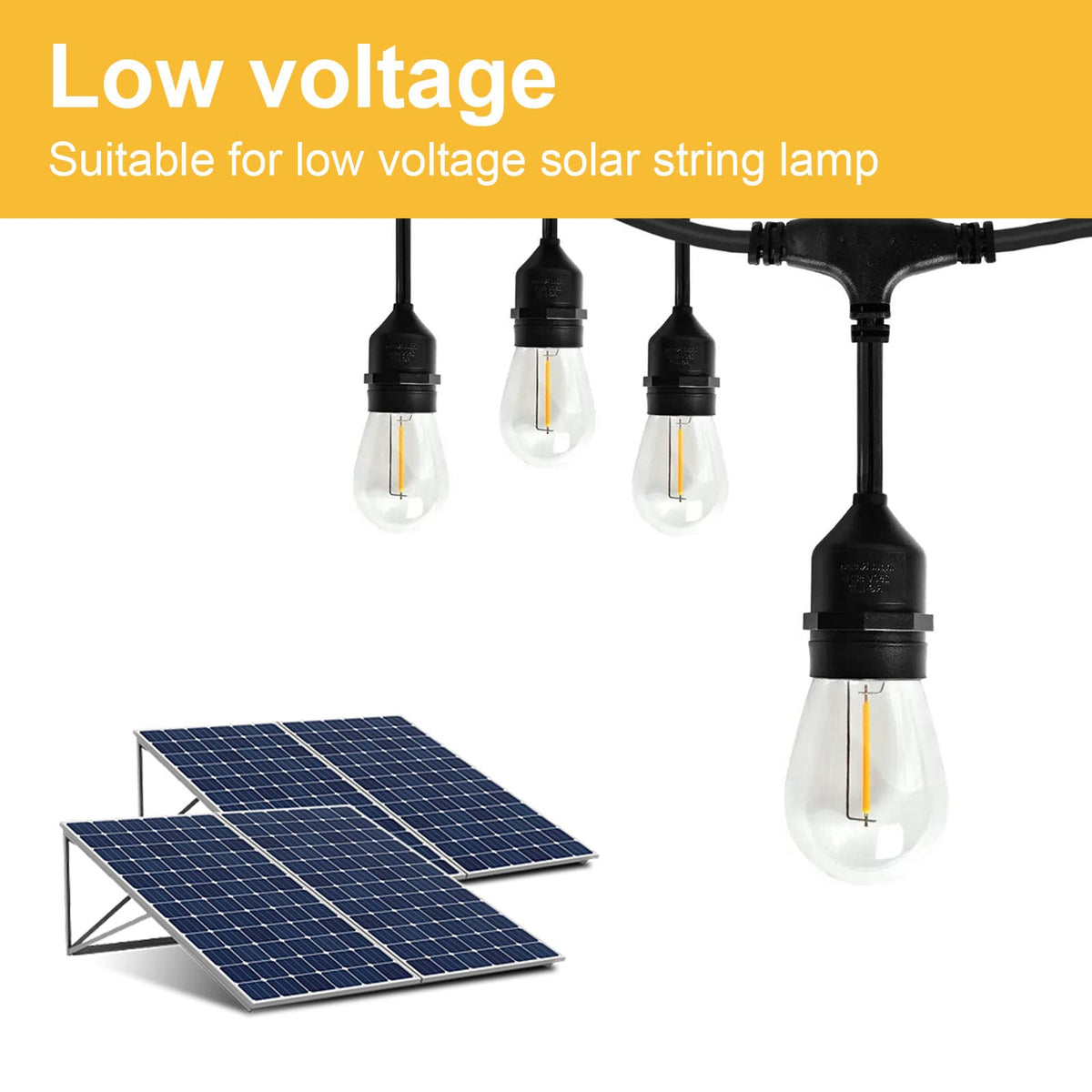 Jslinter E26 base compatibility fits many string light fixtures.