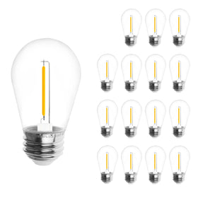 Jslinter S14 solar bulbs deliver energy-efficient lighting for outdoor strings.