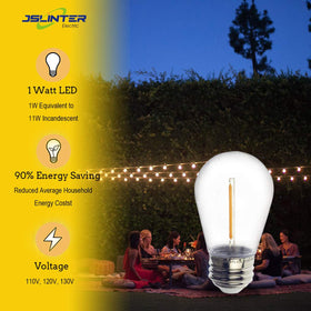 Jslinter S14 patio garden ambience with warm glow lighting.