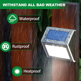 JSOT fence light with three LED beads delivers gentle deck illumination