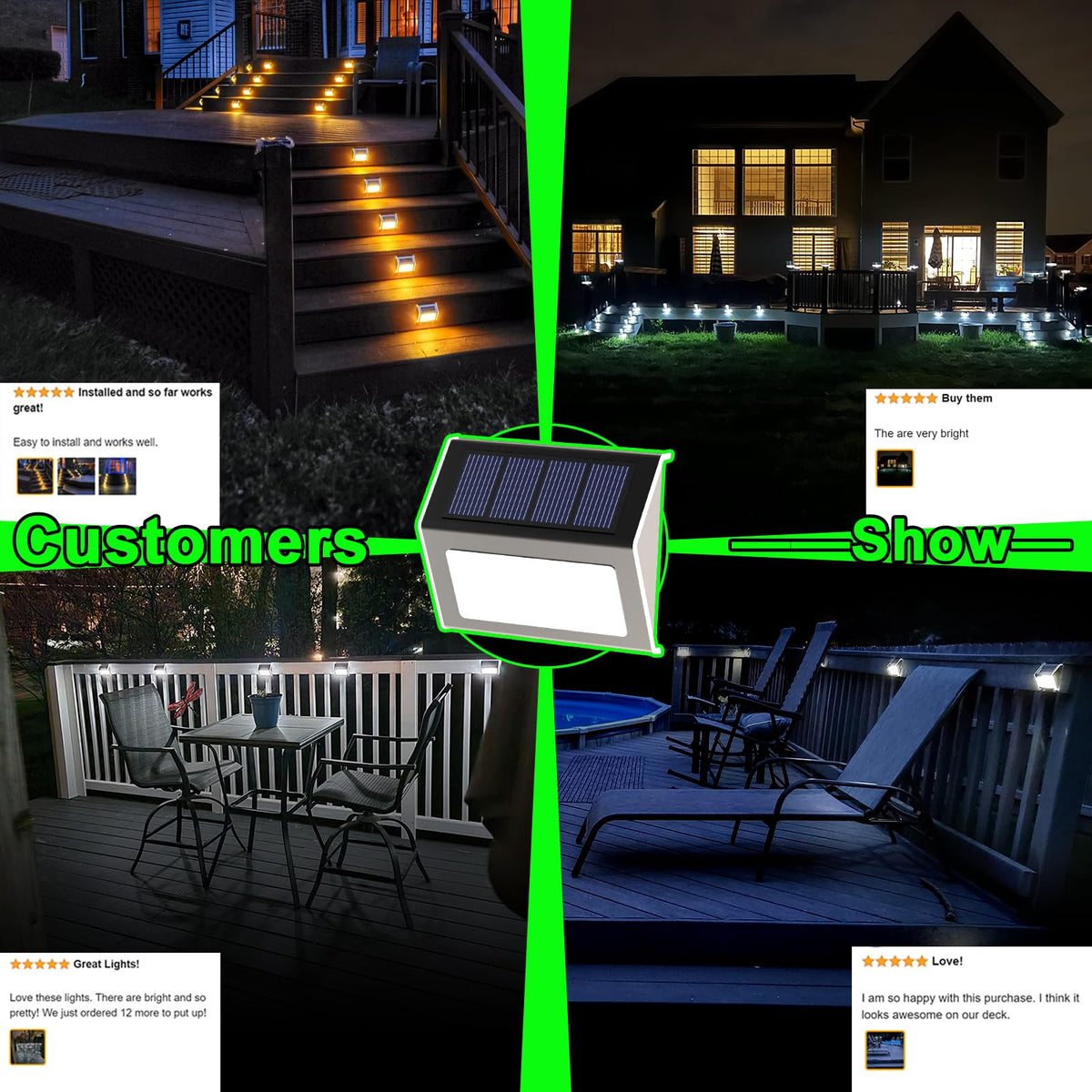 JSOT deck light wireless installation on a flat surface for easy setup