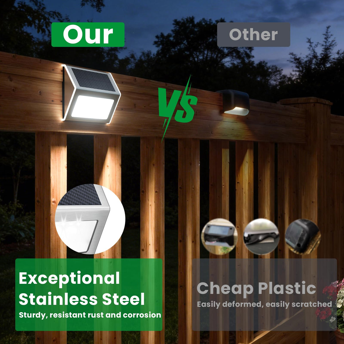 JSOT path light guides foot traffic at night.