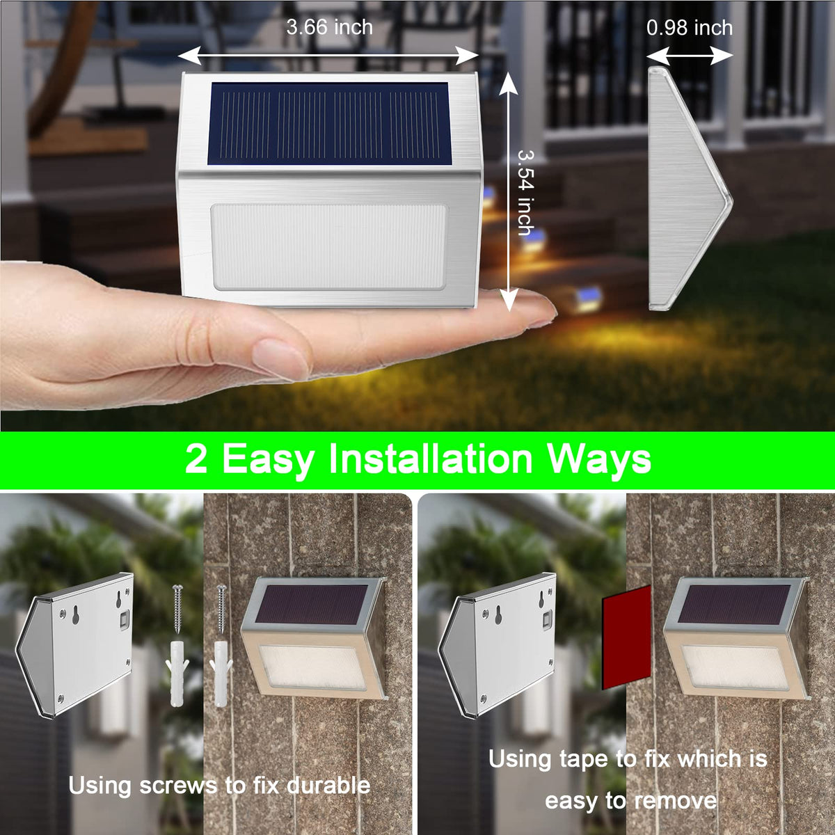 JSOT step light stair edge accent lighting improves stair safety