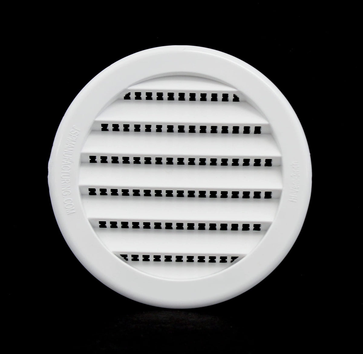 JSP Manufacturing wood installation ready eave vent shown in white.