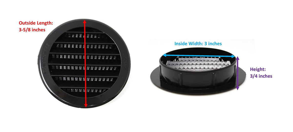 JSP Manufacturing white reptile cage vent cover for safe airflow.