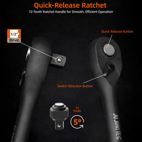 JU JIAN TEC blow-molded case keeps tools organized and portable.