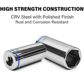 JU JIAN TEC sockets with chrome protective plating resist rust and simplify cleaning