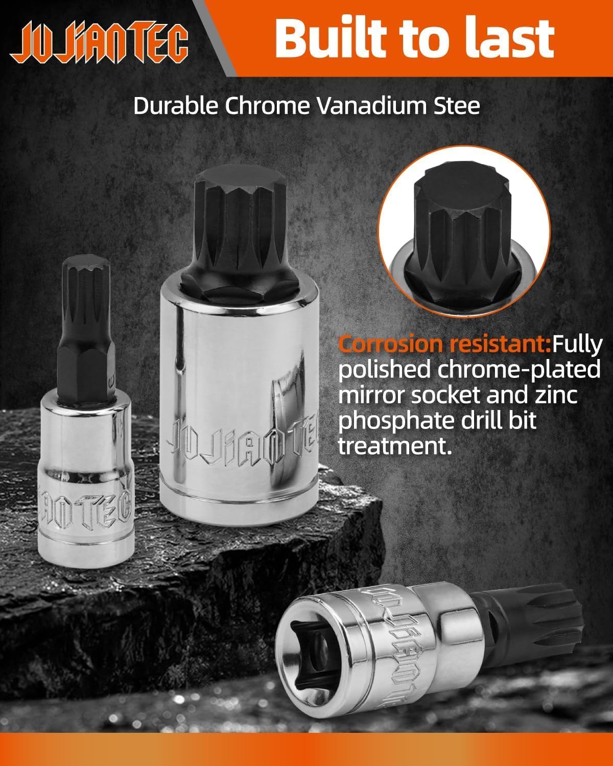 JU JIAN TEC XZN M8 through M14 tamper-proof sockets for European cars
