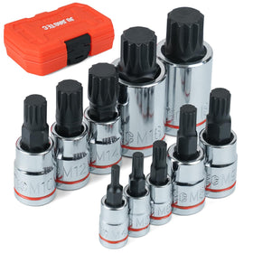 JU JIAN TEC XZN triple square spline bits and sockets in a compact case