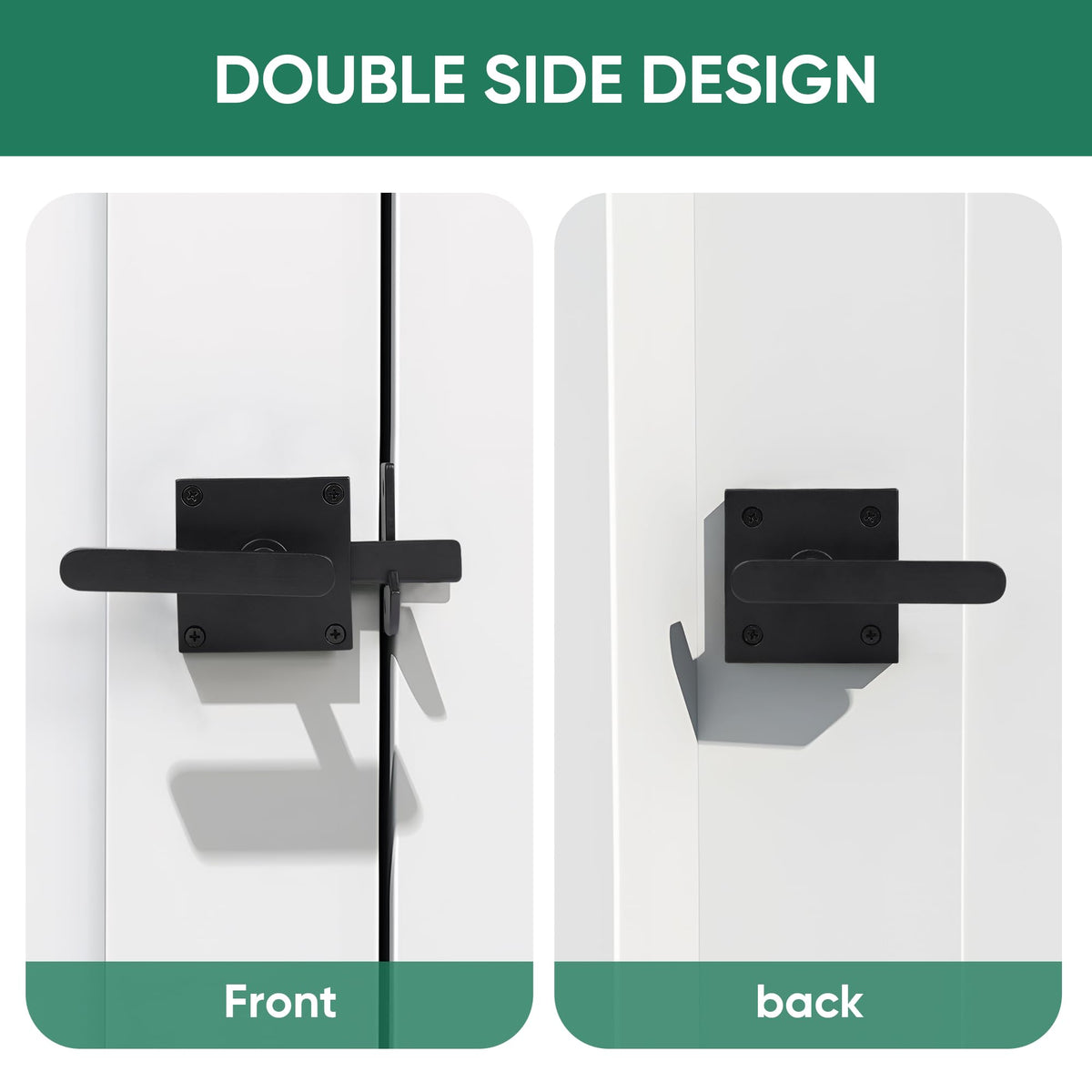 JUBEST installed on a wooden garden gate demonstrates secure operation