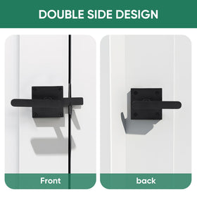 JUBEST installed on a wooden garden gate demonstrates secure operation