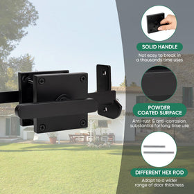 JUBEST packaging image indicates ready-to-install latch kit and hardware