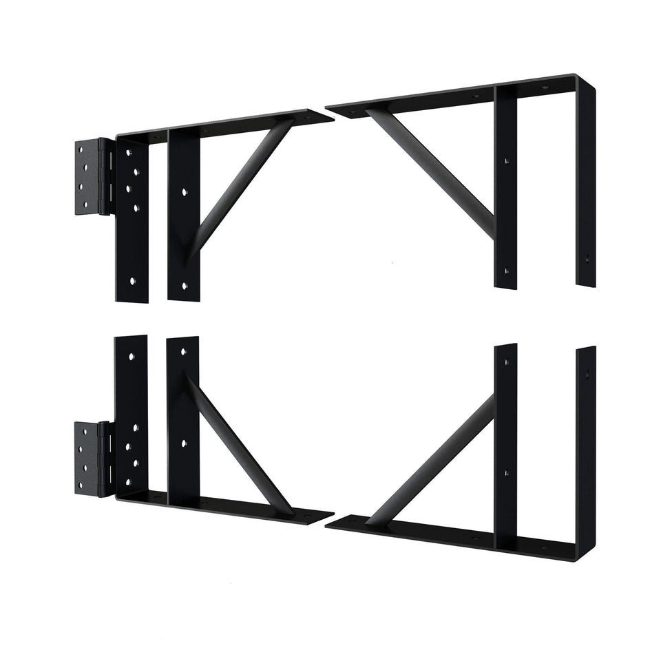 JUBEST heavy-duty gate bracket set provides reliable support for wooden gates.