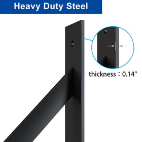 JUBEST wood door-support brackets help prevent door warp on 2x4 frames.
