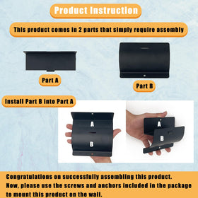 Juformin garage wall hook set supports tools without tipping or crowding.