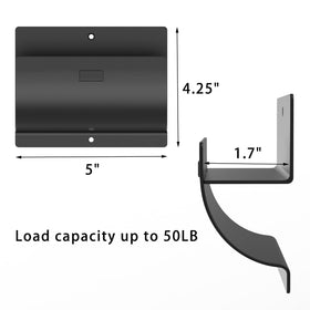 Juformin 4-pack wall hooks organize a cluttered workspace.