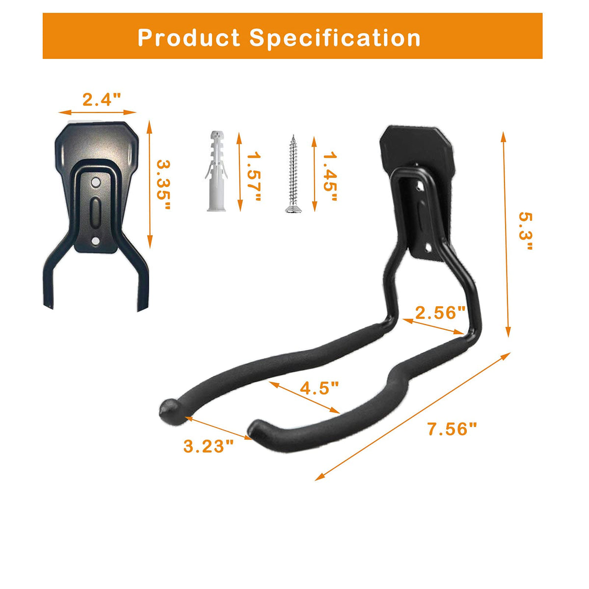 Juformin wall mount attachment demonstrates sturdy support for garage organization.