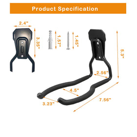 Juformin wall mount attachment demonstrates sturdy support for garage organization.